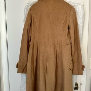 Camel &P&D high collar pea coat. Size 38. S/M. Great condition!